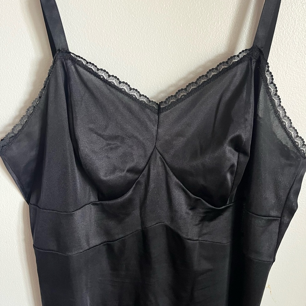 Vintage Slip Dress Nancy King Lingerie Black